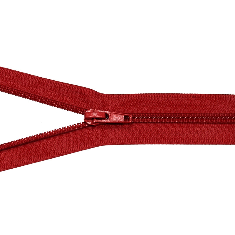 NYLON READY ZIPPER 5 AUTO LOCK OPEN END 30 CM (171) RED