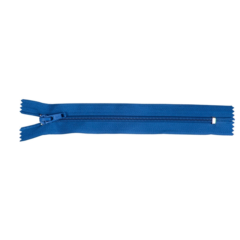 NYLON READY ZIPPER 5  AUTO LOCK CLOSE END 18 CM (918) CORNFLOWER