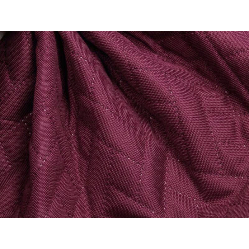 Quilted polyester fabric Oxford 600d pu*2 waterproof premium (525) maroon 160 cm 25 mb