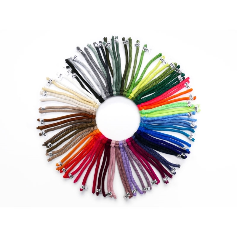 Katalog kolorów sznurków poliestrowych 6 mm zestaw