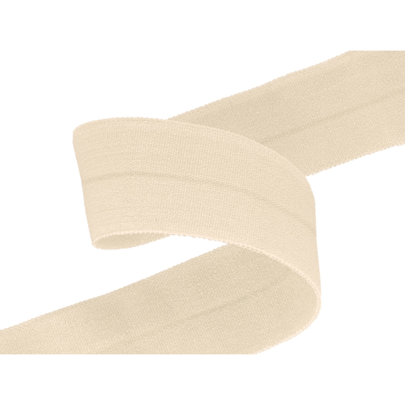 Folded binding tape 20 mm white and pink