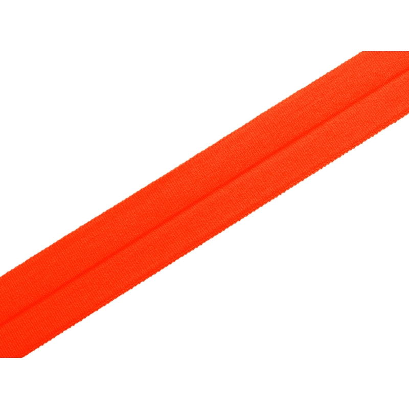 Gefaltetes Einfassband 20 mm orange neon