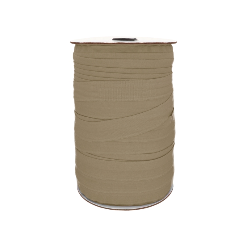 Fold-over elastic 20 mm /0,65 mm beige-khaki (045)