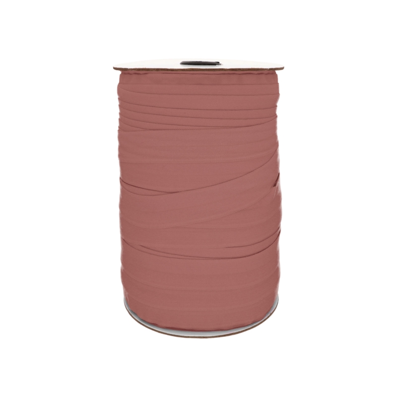 Fold-over elastic 20 mm /0,65 mm dirty dark pink (047)