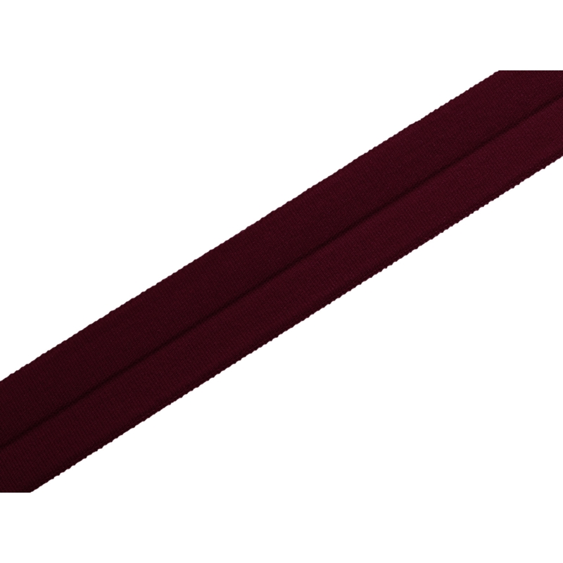 Fold-over elastic 20 mm /0,65 mm burgundy (057)