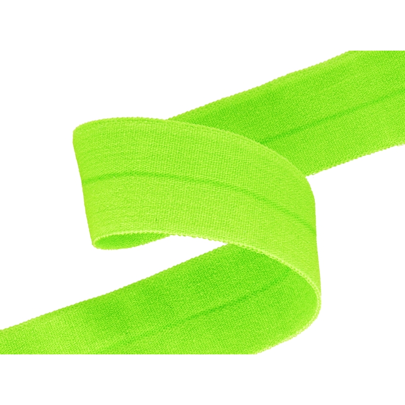 Folded binding tape 20 mm green neon