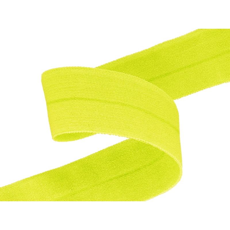 Fold-over elastic 20 mm /0,65 mm lemon yellow (062)