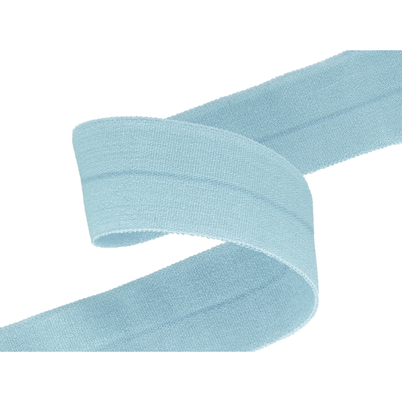 Folded binding tape 20 mm grey blue