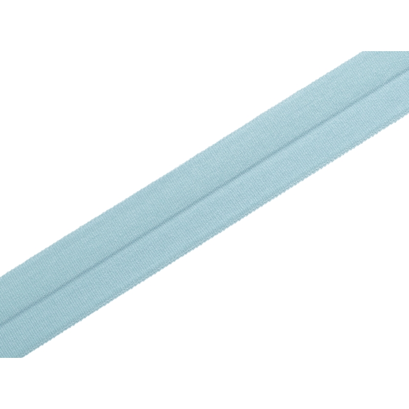 Folded binding tape 20 mm grey blue