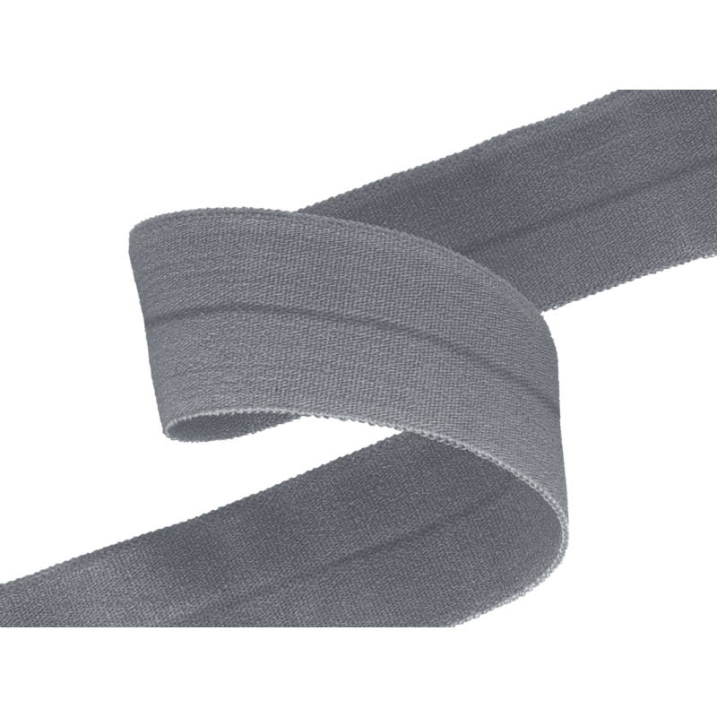 Folded binding tape 20 mm grey