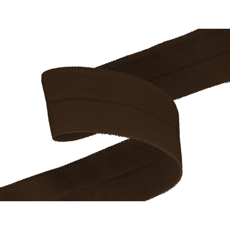 Folded binding tape 20 mm dark chocolate