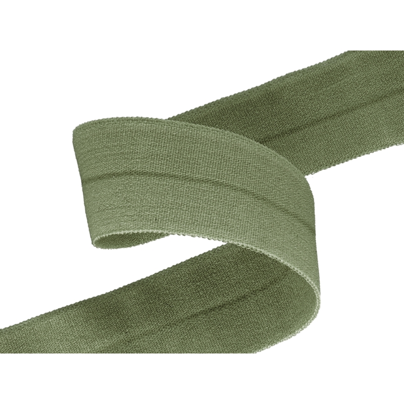 Folded binding tape 20 mm faded olive
