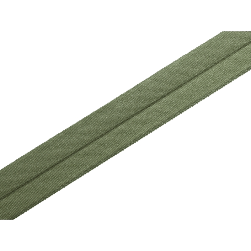 Folded binding tape 20 mm faded olive