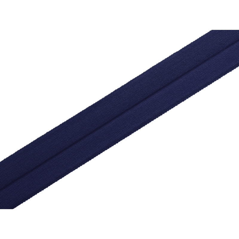 Gefaltetes Einfassband 20 mm marineblau violett