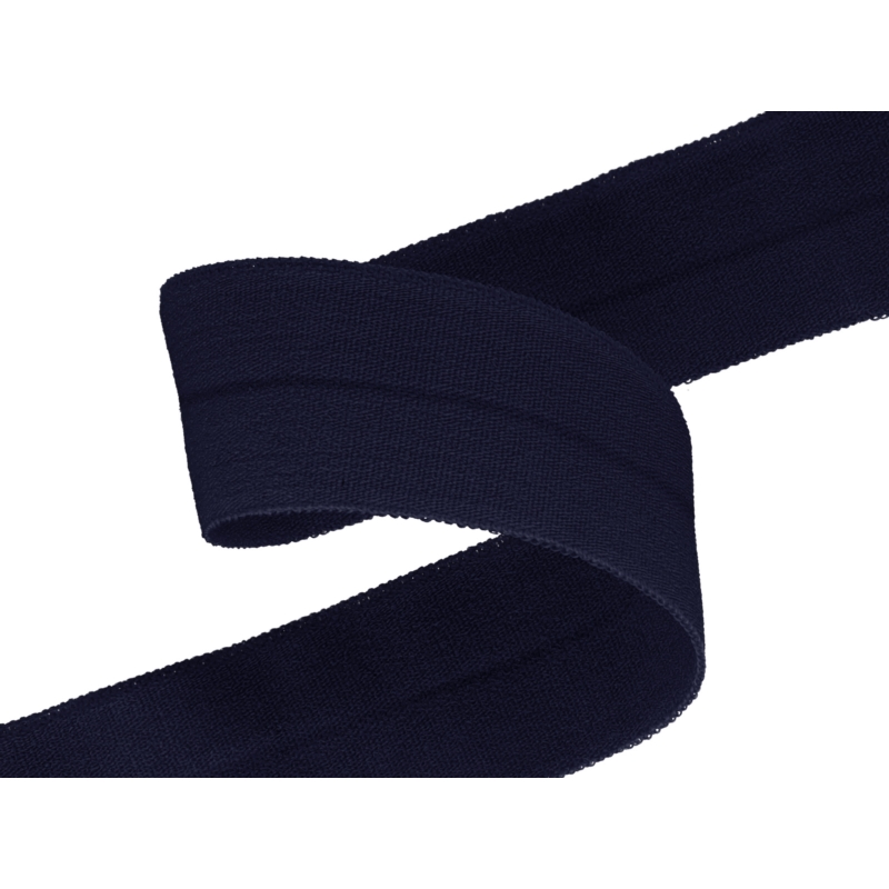Fold-over elastic 20 mm /0,65 mm navy blue (120)