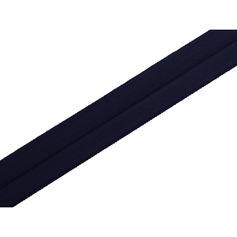 Fold-over elastic 20 mm /0,65 mm navy blue (120)