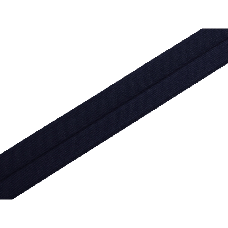 Fold-over elastic 20 mm /0,65 mm navy blue (124)