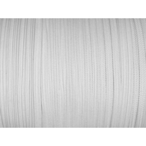 Taśma elastyczna płaska dziana  4 mm (501) biała poliester