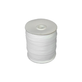 Taśma elastyczna płaska dziana  5 mm (501) biała poliester