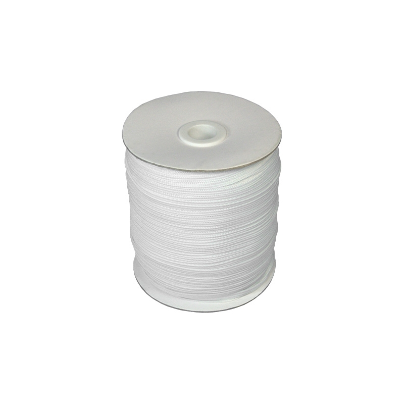 Taśma elastyczna płaska dziana  5 mm (501) biała poliester
