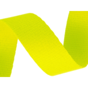Taśma smyczowa poliestrowa 20 mm/0,9 mm żółty neon (1003)