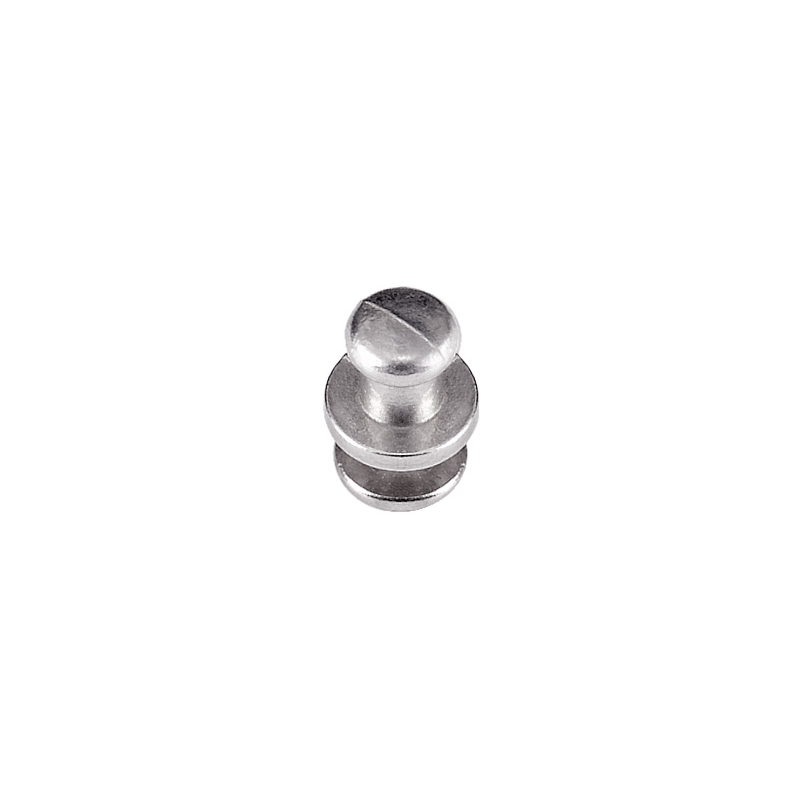 BUTTON  STUD SCREWBACK 6/4/8/7 MM NICKEL