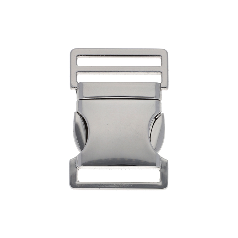 Metal buckle 0324-3025 30 mm glossy nickel 1 pcs