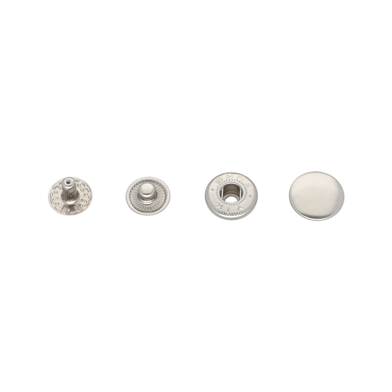 Metal snap fastener alfa 12,5 mm nickel