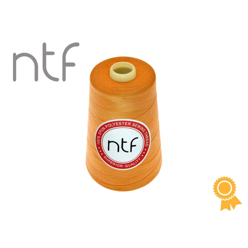 Nici poliestrowe NTF 120 (40/2)  jasnopomarańczowe A 522 5000 yd