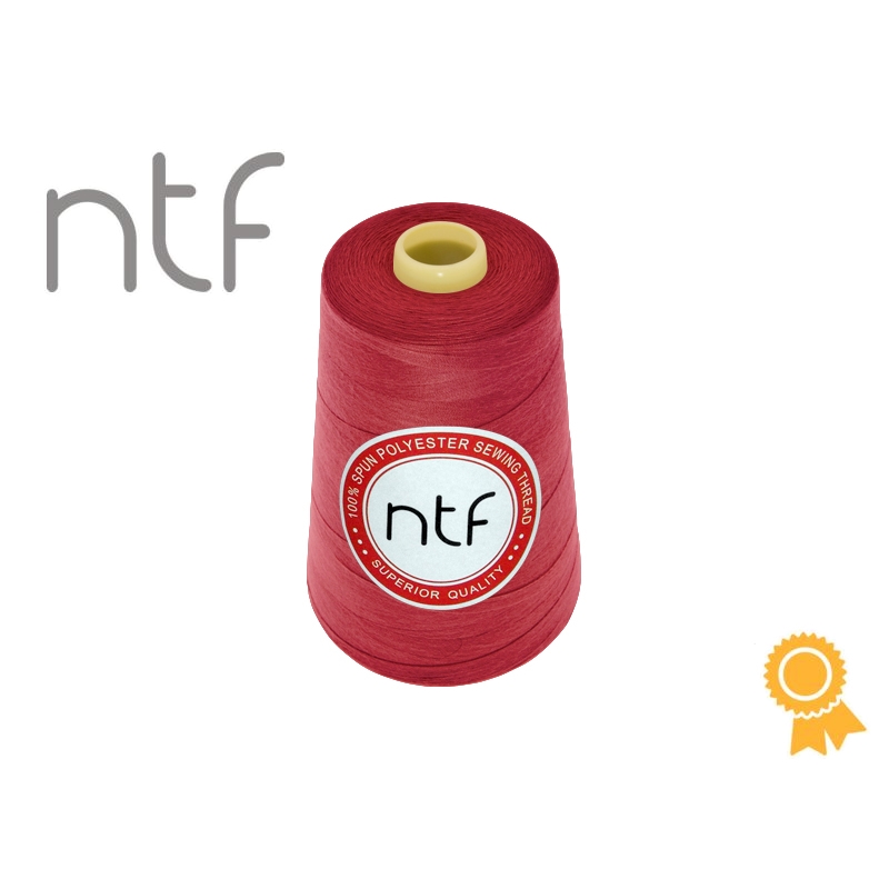 Nici poliestrowe NTF 120 (40/2)  czerwone A 572 5000 yd