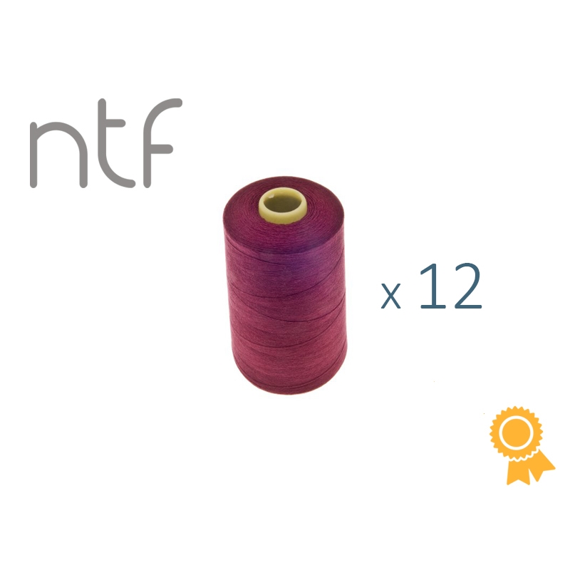 POLYESTER THREADS NTF 40/2 LIGHT CLARET A579 1000 M x 12 PCS.