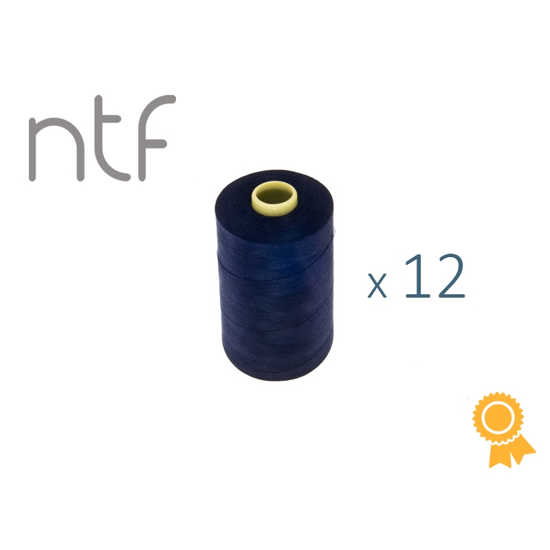 POLYESTER THREADS NTF 40/2 NAVY BLUE A804 1000 M x 12 PCS.