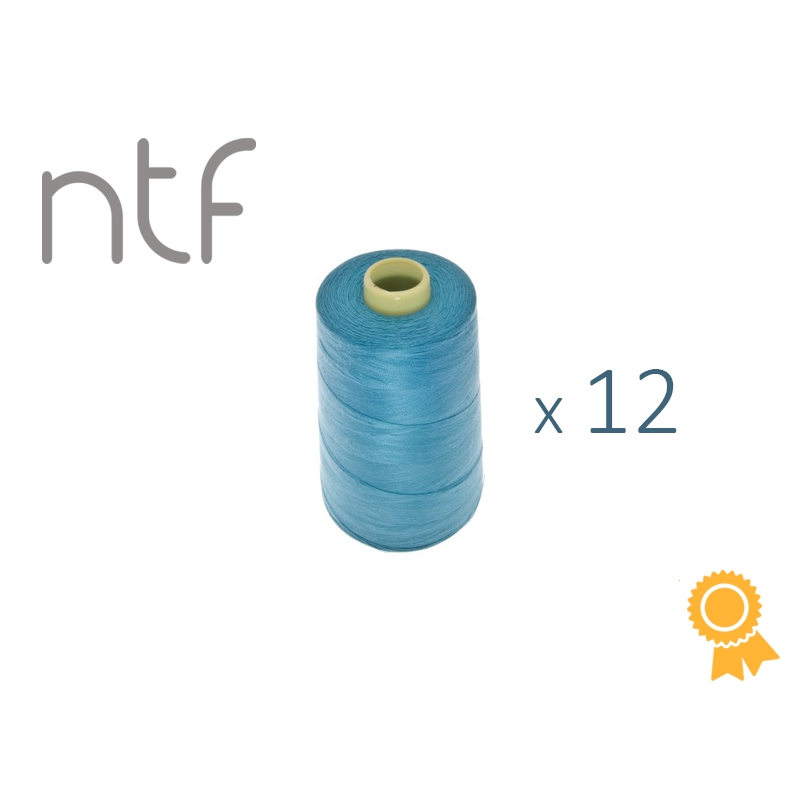 POLYESTER THREADS NTF 40/2 TEAL BLUE A610 1000 M x 12 PCS.