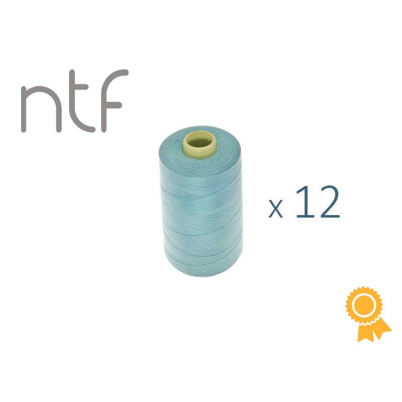 POLYESTER THREADS NTF 40/2 MINT  A608 1000 M x 12 PCS.