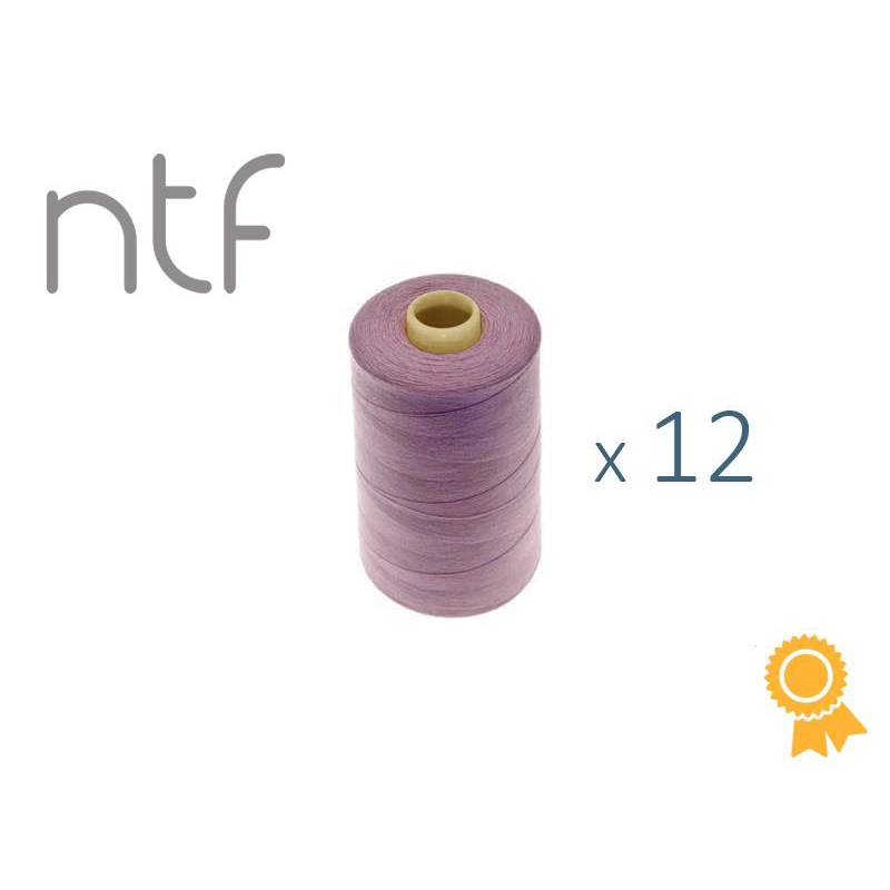 POLYESTEROVÉ NITĚ NTF 40/2DIRTY PINK DARK A635  1000 m x 12 ks