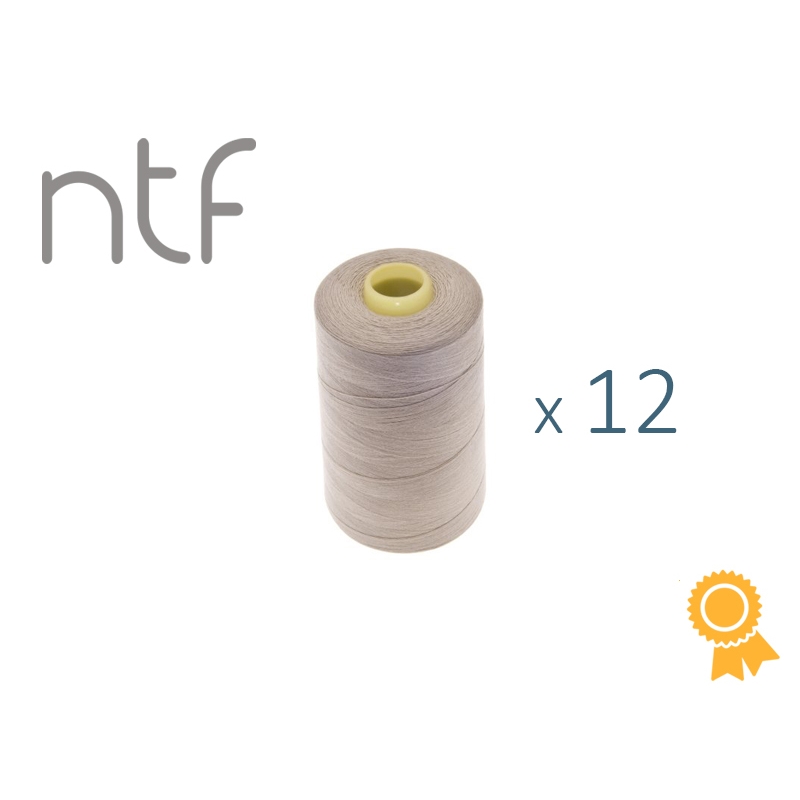 POLYESTER THREADS NTF 40/2 ALABASTER A678 1000 M x 12 PCS.