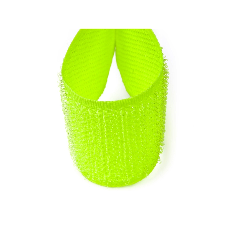 Hook and loop tape  yellow neon polyester/nylon hook 25 mb