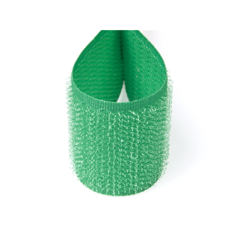 Hook and loop tape  light green 151 polyester/nylon hook 25 mb