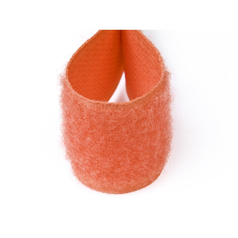 Hook and loop tape  orange 523 polyester/nylon loop 25 mb