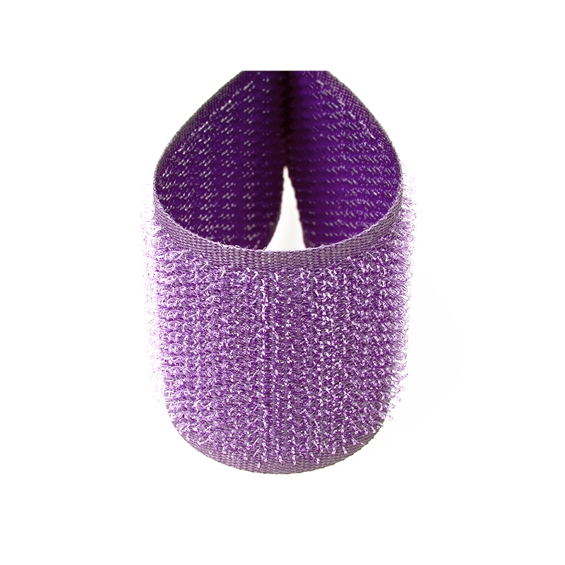 Hook and loop tape  light violet 663 polyester/nylon hook 25 mb