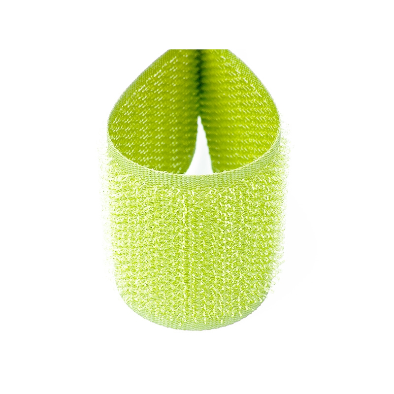 Hook and loop tape  light green 041 polyester/nylon hook 25 mb