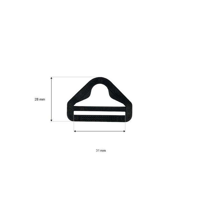 Trójkąt plastikowy 31 mm (0324-8500-3236) 2,4g czarny