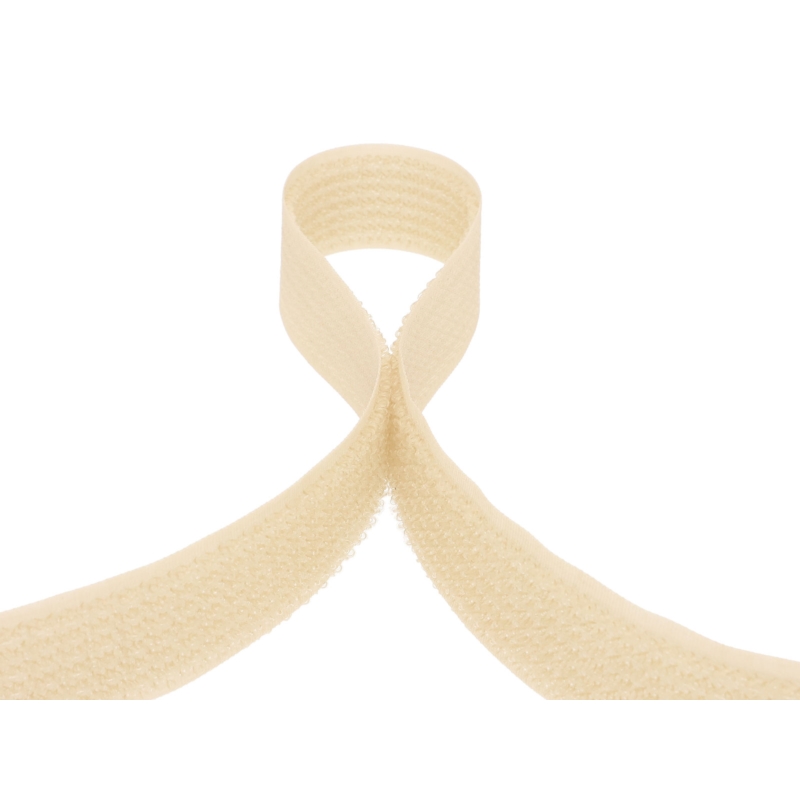 Klettverschlussband 2in1  hellbeige 101 100% nylon 25 lm