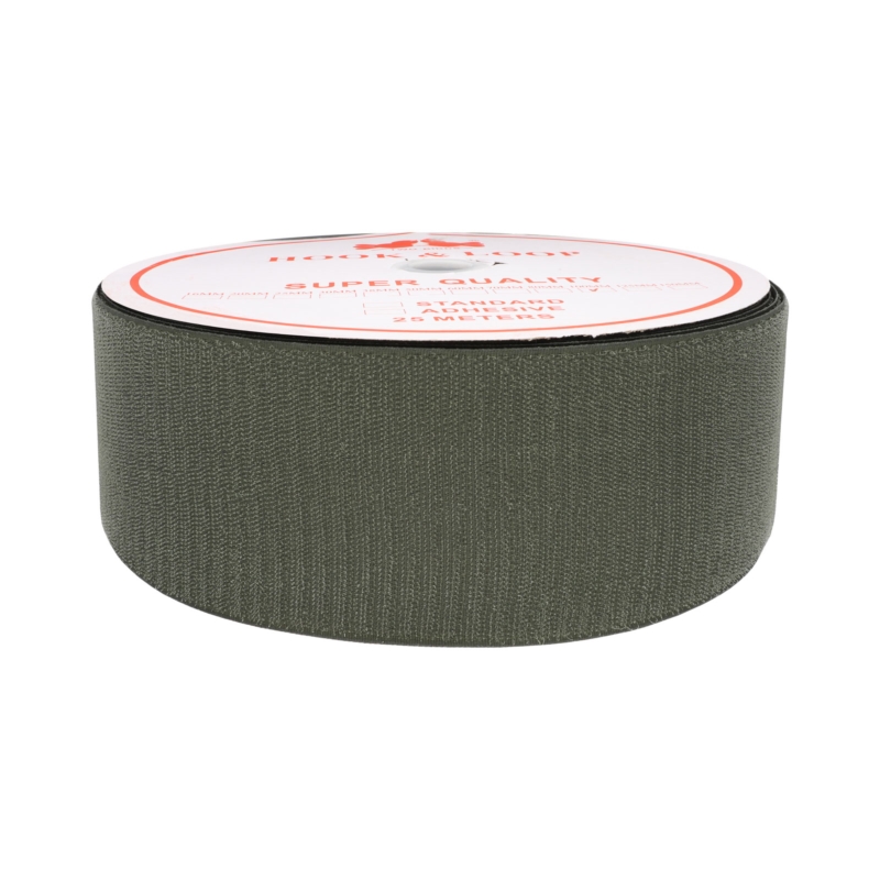 Hook and loop tape  olive 305 polyester/nylon hook 25 mb