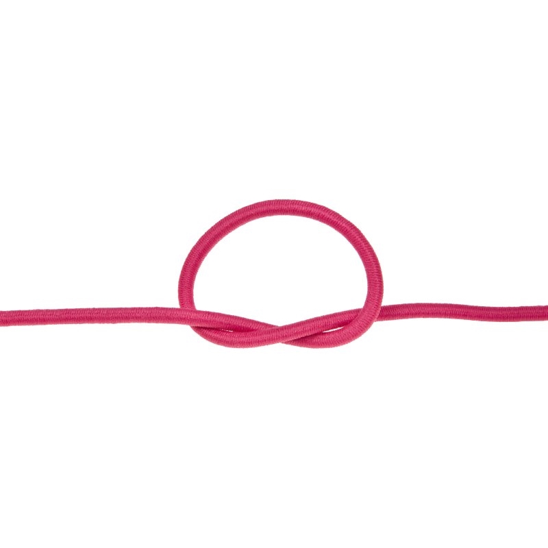 Gummikordel 3 mm rosa 516 polyester 50 lm