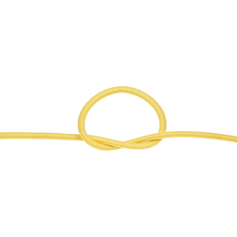 Elastic cord 3 mm yellow 504 polyester 50 mb