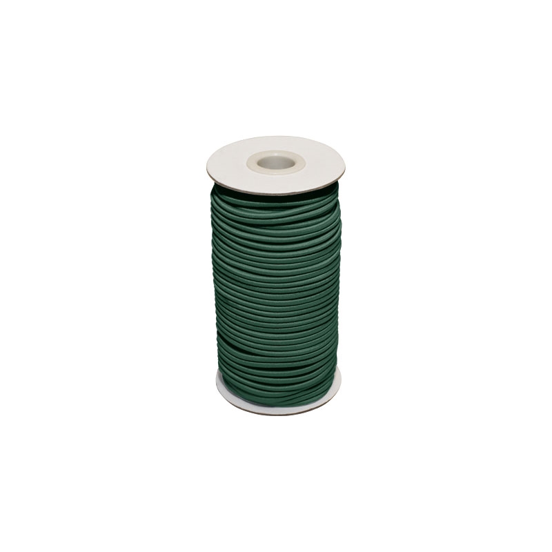 Gummikordel 3 mm grün 878 polyester 50 lm