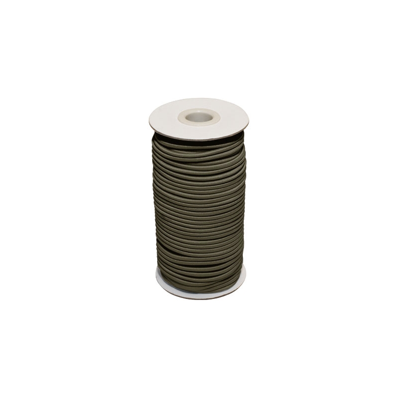 Elastic cord 5 mm khaki 173 polyester 50 mb