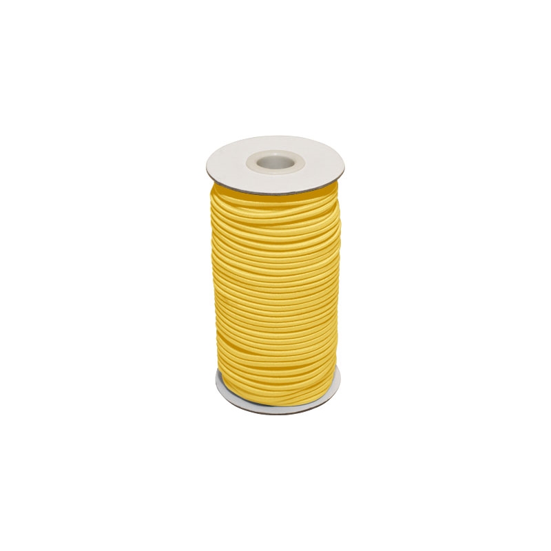 Gummikordel 2 mm gelb 506 polyester 50 lm