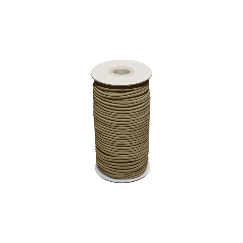 Gummikordel 2 mm dunkelbeige 894 polyester 50 lm